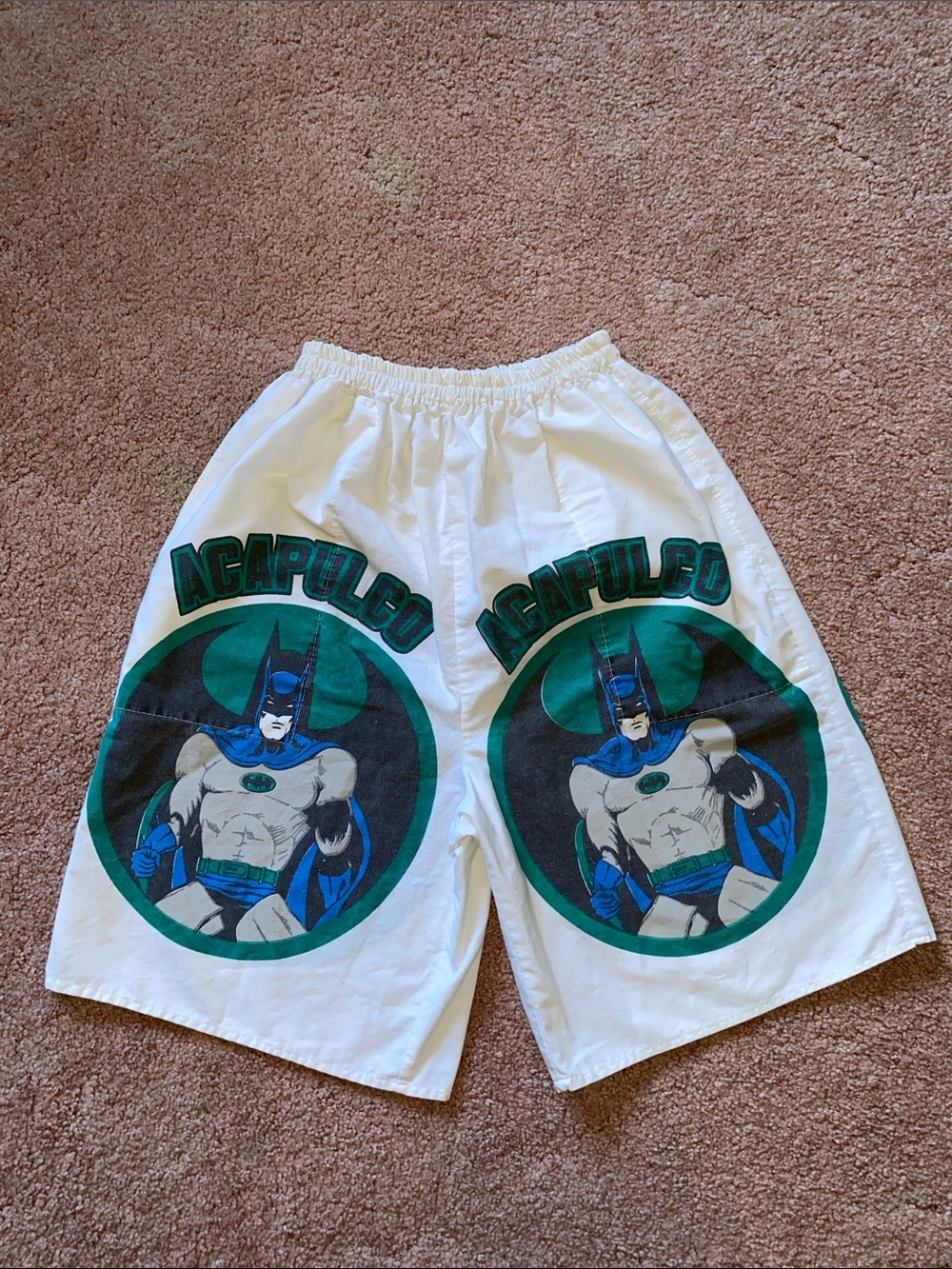 RARE Vintage Batman Double Sided Shorts